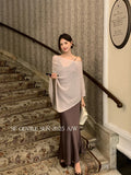 Xixi 2025 Autumn New White Label Thin Temperament Hanging Dress High-End Long Dress Female