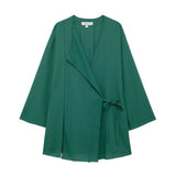 Women's INS Burst Linen And Cross-Coat Fashion Trousers