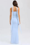 Corset And Bodycon Maxi Skirt With Neckerchief Set-Outfit