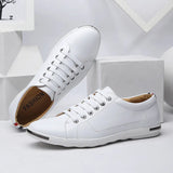Zingj Men's Plus-Size Casual Shoes Fashion Breathable Leather Shoes Wenzhou Lace-Up Men's Shoes Shoes