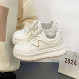 Korean Version Of Spring And Summer New Ins Tide Thick Bottom Comfort Height Wear-Resistant Leisure Sports Small White Shoes Women's