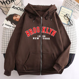 New Zipper Hoodie Los Angeles California Coat
