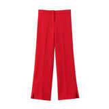 Women's 2025 Summer New Fashion Button Vest Straight Pants