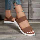 Sandals 2025 New Summer Casual Fashion Wear Flat-Bottomed Beach-In-Word Large-Size