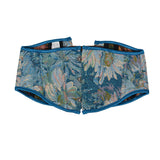 Short 3 Buckle New Oil Painting Monet Garden Belt Short Belt Outside The Fish Bone Support Strap Girded