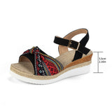High-Height Fish-Mouthed Sandals Women Dew Slope And Buckle Beach Cool Slippers