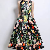 Tea Break Print Slings With Open Shoulder Dress Female Summer Sexy Hot Girl Holiday Beautiful