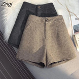 Shorts Women Korean Style All-match Autumn High Waist Clothing Streetwear Casual Trendy New Harajuku Vintage
