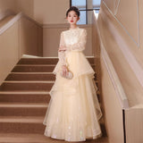Dress Female Banquet Temperament Long Can Usually Wear A Small Black Dress Dress Banquet