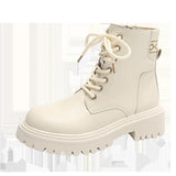 Style Martin Boots Autumn 2025 New Retro Thick-Bottomed Red Pop Boots Autumn And Winter Short Boots Women's
