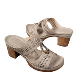 Summer New Large Flat Slope And Hollow Water Drill Women's Shoes High Heel Thick And Cool Slippers