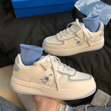 Small White Shoes 2025 New Female Spring And Autumn Students Set Women's Shoes Casual Sports Thick-Soled Sports Board