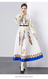 New Women's Dress Dress Oversized Dress Print 100 Folds T-Shirt With T-Shirt Holiday Casual