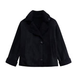 Women's Clothing Autumn And Winter New Loose Fur Warm Jacket Women's MLB Coat Cotton