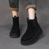 Skin Thick Bottom Pine Ice Boots Women 2025 Winter New Warm Thick Velvet Short Boots Comfortable Leisure Cotton