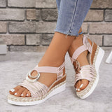 Thick-Solled Sandals 2025 Summer New Waterproof Table Sandals Fashion Slope