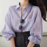 Silk Cotton Cants Breathable Sunscreen Shirt Jacket Women 2025 Spring And Summer New Design Sense Loose