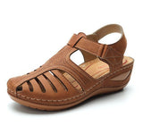 Summer New Sandals Large Flat Bottom Slope And Hollow