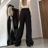 Contrasting Straight Leg SweatpantsOutfit