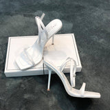 Selling High Heels With A Word With A New Korean Version Of Summer White High Heels In