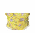 Women's Lace Patchwork Crop Top Vintage Y2k 2023 Summer Camisole Fashion Streetwear Graphic Print Female Sexy Off Shoulder
