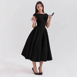 Autumn And Winter New Women's Fashion Temperament Sexy Back To Repair Solid Color