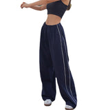 Zingj New Fashion Personality On Both Sides Of The Draw Rope Casual Loose Waist Multi-Color