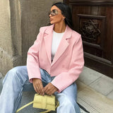 Pink Cropped Blazer- Outfit