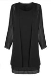 Shipping Mother of The Bride Dresses 2021 Chiffon Plus Size Long Sleeve Party Gown robe de soir¨¦e de