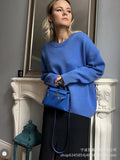 Sale Of Solid Color Round-Neck Sweater Women 2025 New Soft Knitting Base