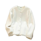 And Winter New Swaying Velvet Short Coat Women V-Neck Casual Thicken Warm Lamb Velvet Loose Coat