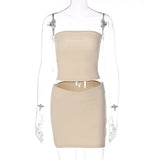 Women's Clothing 2024 New Summer Fashion Casual Word-And-T-Shirt Short Skirt