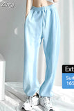 Women's Tracksuit Pants Elastic Waist Wide Leg Oversized Loose White Sweatpants Women Gray Baggy Joggers Autumn Long