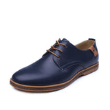 Zingj New Men's Casual Leather Shoes Large Size Board Shoes Business Casual Men's Shoes