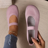 2025 New Women's Shoes Casual Round Head Mother Shoes Socks Soft-Soled Sports Women's