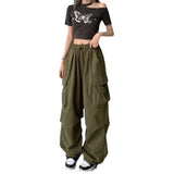 Zingj Overalls Casual Pants Female Summer Versatile Straight Down Leg Pants Loose Wide Leg Pants