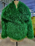 Big Collar Faux Fur Coat Short Fashion Fox Fur Coat Fluffy Plush Women's