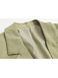 Design Blazer Coats For Women's 2023 Autumn Long Sleeve Loose Casual Hollow-Out Bandage Casual Streetwear Jacket