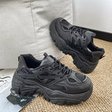 Summer New Thick Bottom Breathable Single Loose Cake Old Dad Shoes Sports And Kitten Leg White Shoes Women