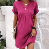 Women's 2025 New V Solid Color Coat Coat Comfortable Casual Button