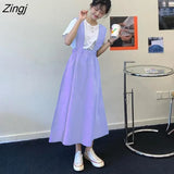 Women Solid Bandage Loose Minimalist Preppy 3 Colors Summer Leisure Ulzzang Mujer Sweet Suspender All-match Chic Ins