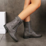 New Large-Size Round Head Coarse And Fae Chain Side Zipper Solid Color Low-Clinity Lady Martin