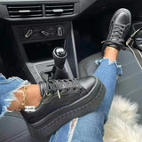 Single Shoe Thick Soles With Small White Shoes Women's Loose Cream Soles Sports Style Pure Color Board Shoes