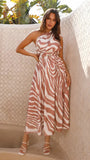 Zingj Spring And Summer New Wish One Shoulder Slim Waist Wipe Show Back