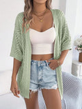 Summer Short-Sleeved Bohemian Thin Knitted Cardigan Women's