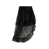 Lace Dress Woman 2025 Spring Cake Dress Design High Waist Medium Long Skirt
