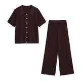 New Hollow Short-Sleeved Knitted Knitted Trousers