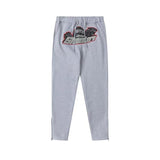 Rainbow Gradient Letter Tiger Head Printing Ins Trendy Sweater Trousers Jogging