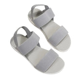 Sandals Women's 2025 Summer Thick-Sed Flat Heel And Fish Mouth Loose One Word With Large-Size Sandals Women's