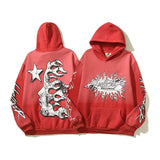 Style High Street Kanye Men And Women With The Same Hip-Hop Graffiti Print Hoodie Hoodie Couple Loose Jackets 211-1-Outfit